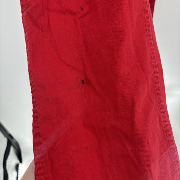 Vintage 1970’s Big Smith Painters Pants Jeans Red 28x30 USA Womens Union Made - Picture 10 of 13